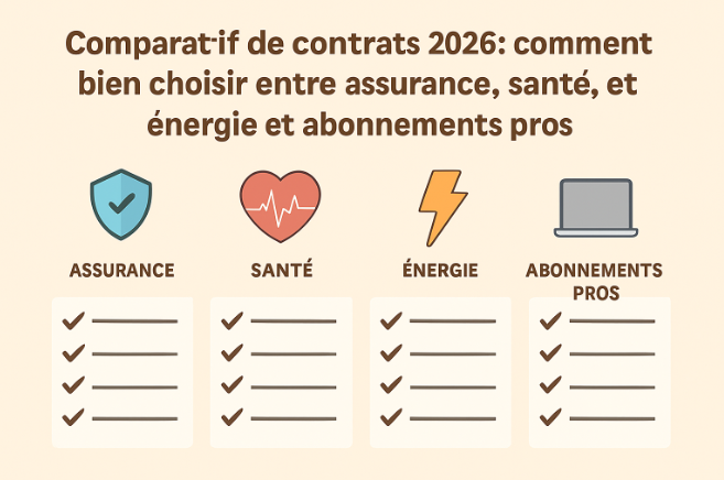 Illustration : comparatif de contrats 2026